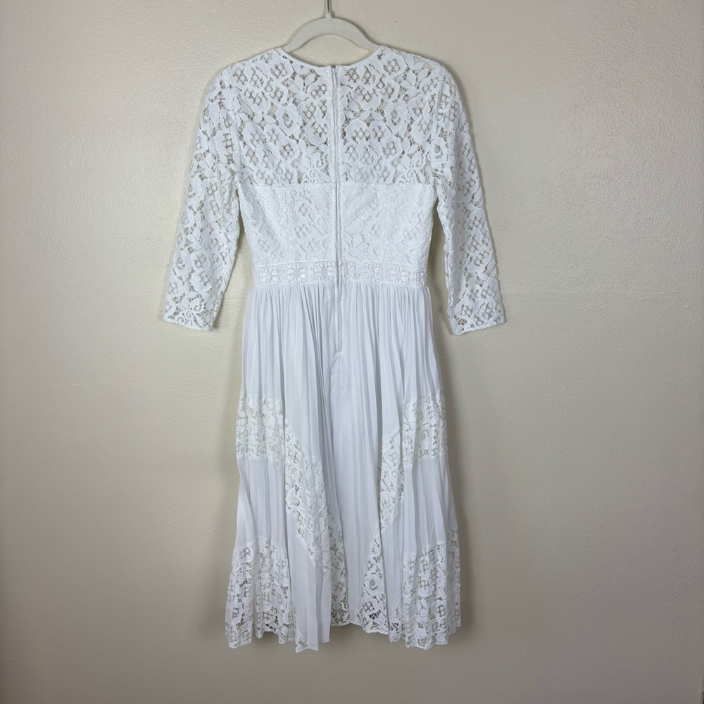 Lilly Pulitzer Aiden Lace Midi Dress Women’s Size 0 White Wedding Built In Bra - Picture 8 of 11